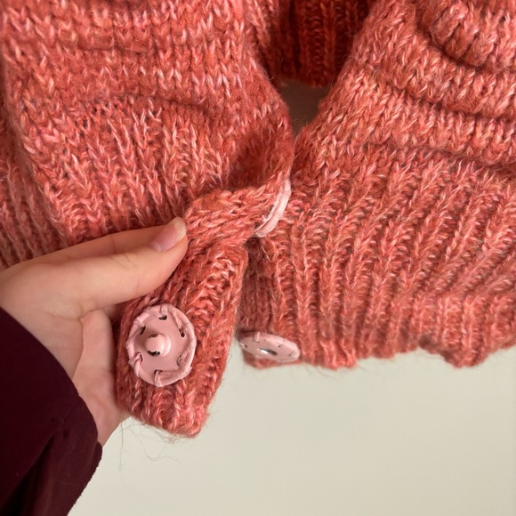Free People Pink and Orange Cardigan - Picture 4 of 7